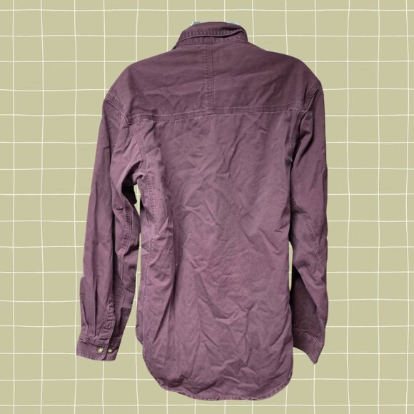 Men's WRANGLER Riggs Workwear Button Down Utility Denim Shirt Medium - Picture 2 of 8